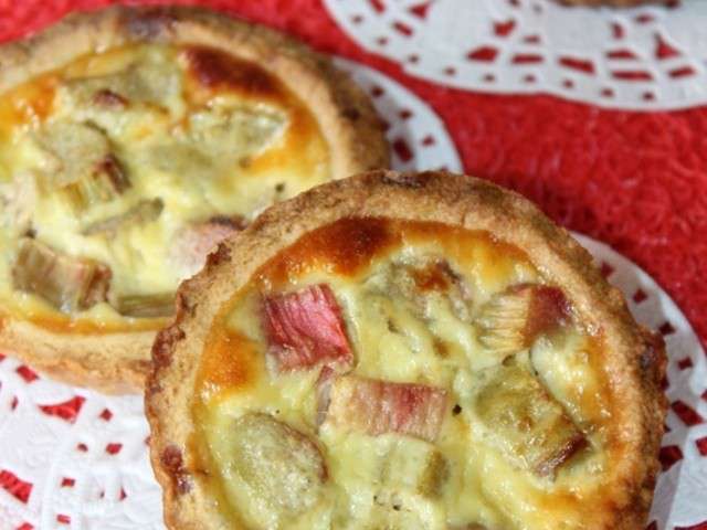 tartelettes à la rhubarbe